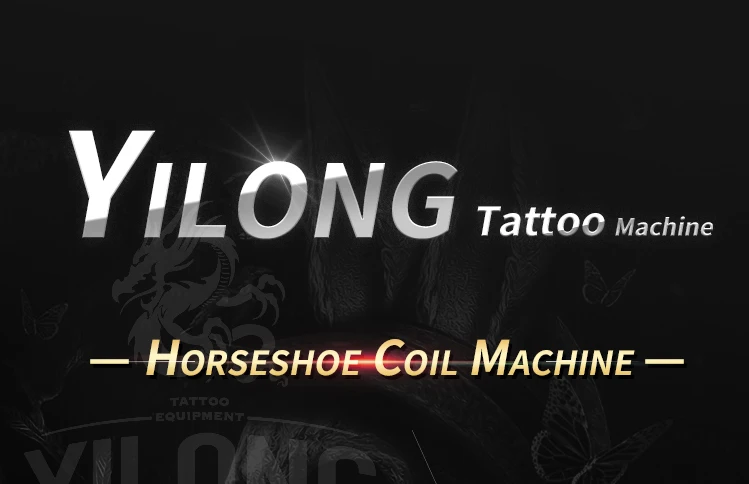 Yilong Horseshoe Secant Coil Machine 10 Wrap steel machine Carbon Steel Cut Mould Tattoo Machine