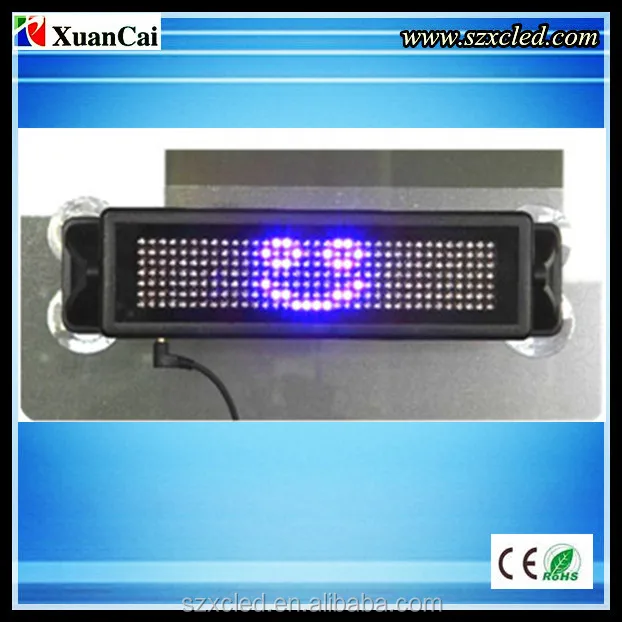 CE RoHS wholesale alibaba express wireless control 12v message moving scrolling advertising led car rear window digital display