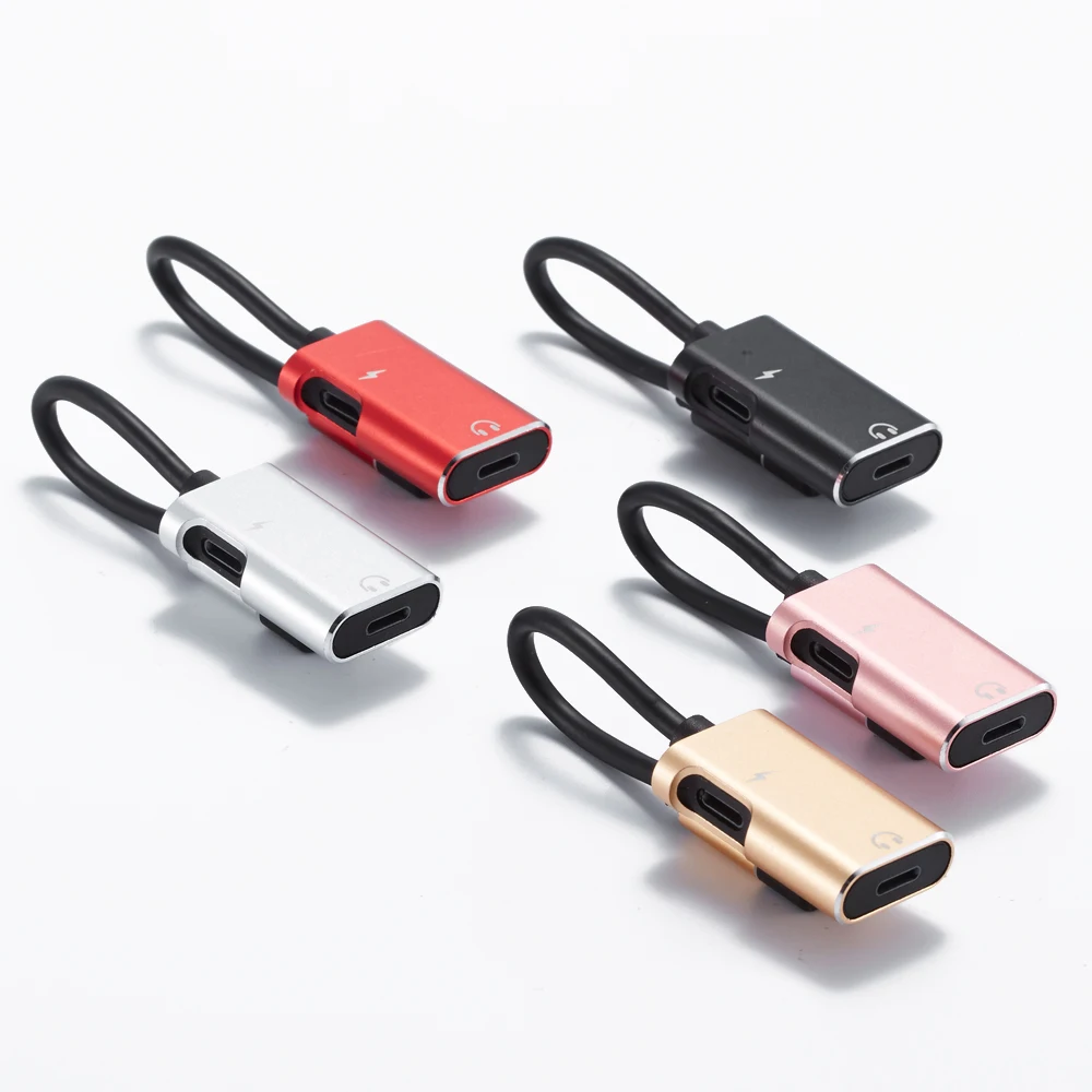 Hot Product Audio Splitter Headphone And Charger For Iphone X/7plus/7/8