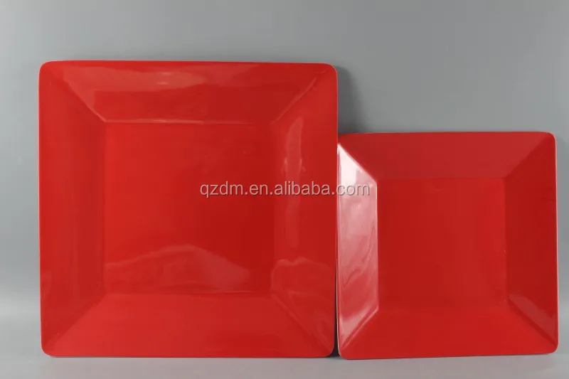 8" Melamine Square Plate 21x21cm Sales Promotion