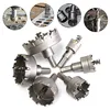 6pcs/set 22-65mm Metalworking Cutter Tool HSS Drill Bit Hole Saw Cutter Carbide Tip For Metal Wood Alloy