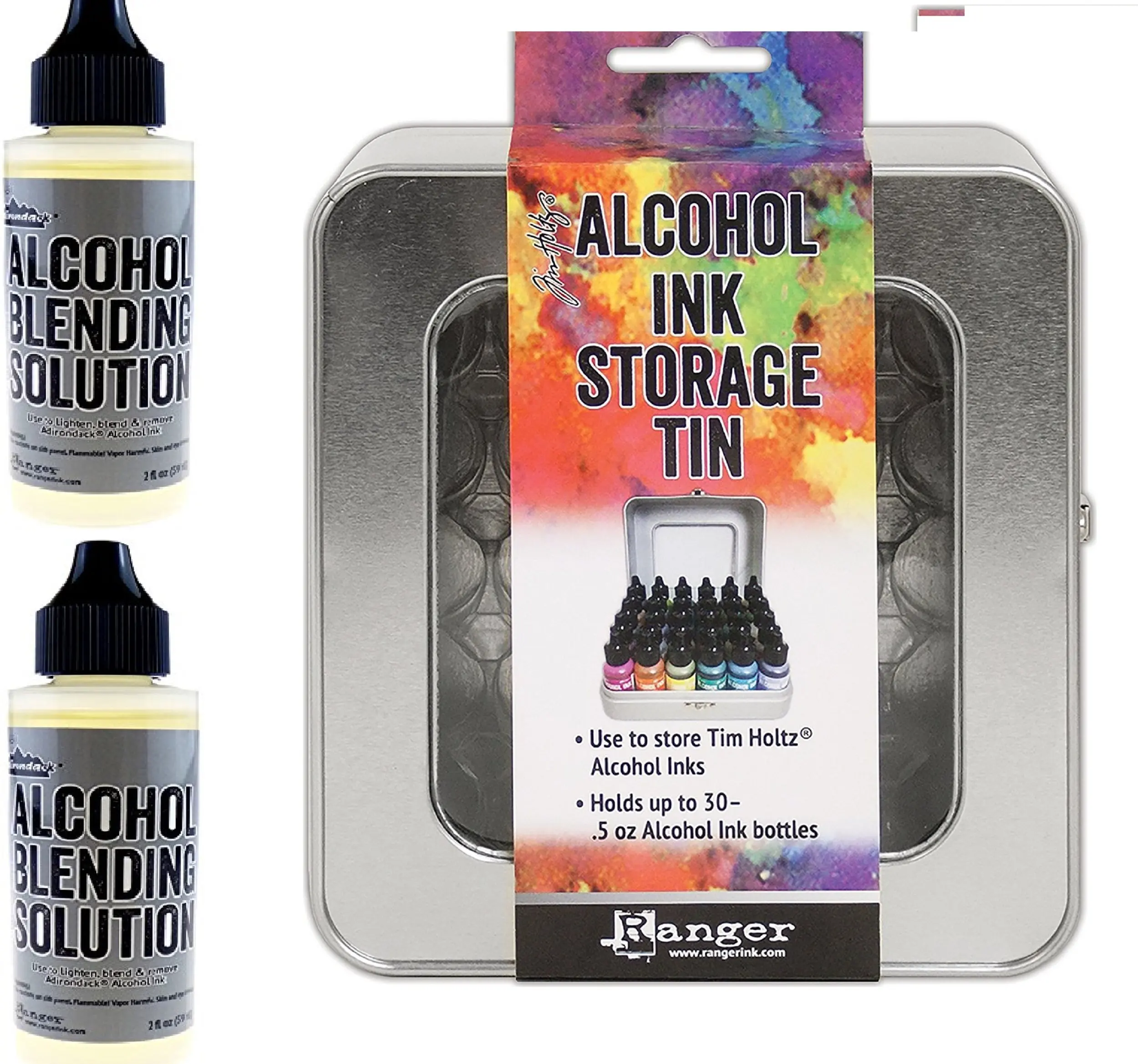Alcohol Storage Furniture Find Get Quotations Ranger Tim Holtz Alcohol Ink Storage Tin And Two Blending Solutions