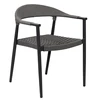 Modern Design Aluminum Olifen Woven Fabric Outdoor Dining Chair for Garden Grade & Contract Program