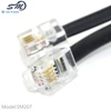 High quality Flat 26awg Copper Wire 10ft 4p4c Telephone Cable