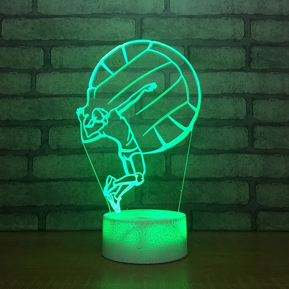 Wholesale manufacturers giraffe 2 colorful 3D lamp night light visual atmosphere