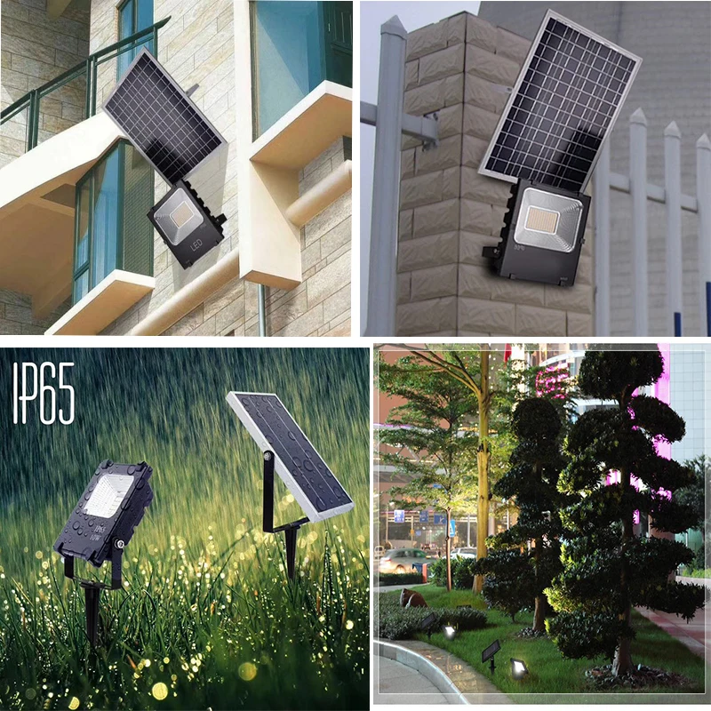best outdoor motion sensor flood lights garden solar led spotlights 50w solar auto-sensing outdoor led street light