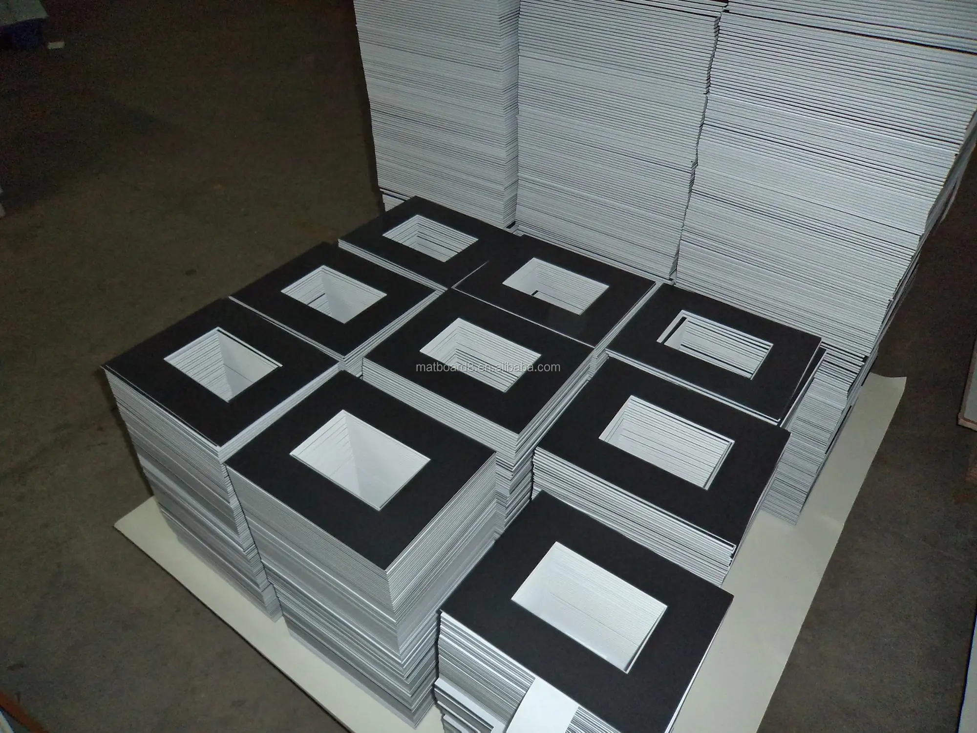 Black A3 Matted Picture Frame Paper Mount Board Photo Mounting Board