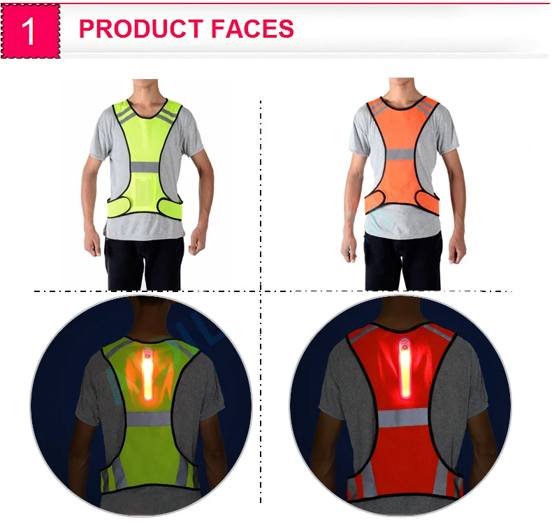 Best selling led safety vest and Cheap protection safty vest