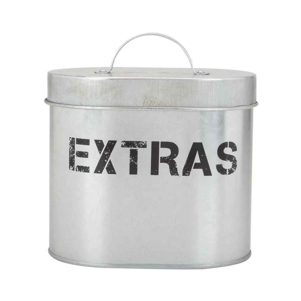 Galvanized Steel Metal Storage Box Set Tableware Organizer Tin Buy