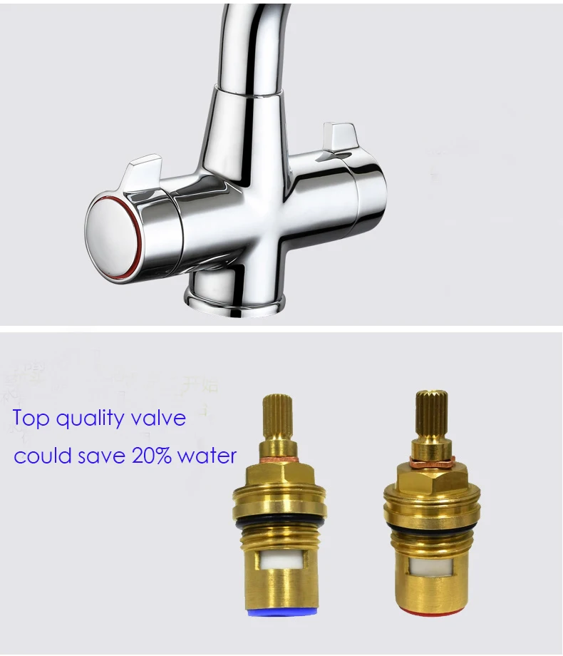 China factory Anti-scalding Brass copper Monobloc sink mixer kitchen taps/faucet
