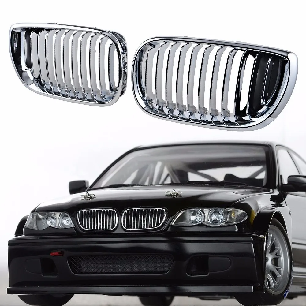 Chrome Euro Front Upper Kidney Grille For 02-05 Bmw E46 Grille 3 Series ...