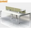 Modern office furniture workstation cluster for 4 person office computer workstation desk