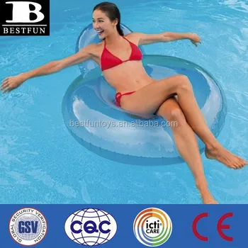 Factory Customized Inflatable Pillow Back Swimming Pool Lounger