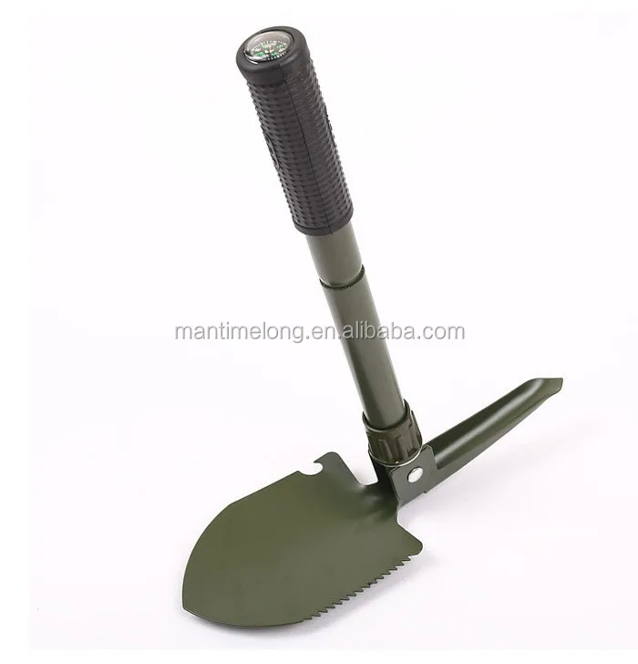 Multifunction Folding Shovel Outdoor Camping Spade Compass With A4R3 