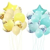 13PCS/Lot 12/18 Inch Macaron Heart &Star Shape Balloons gold Confetti For Wedding Birthday Party Decorations Supplies