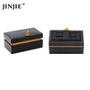 Fashionable rectangular make custom logo good quality cufflinks box