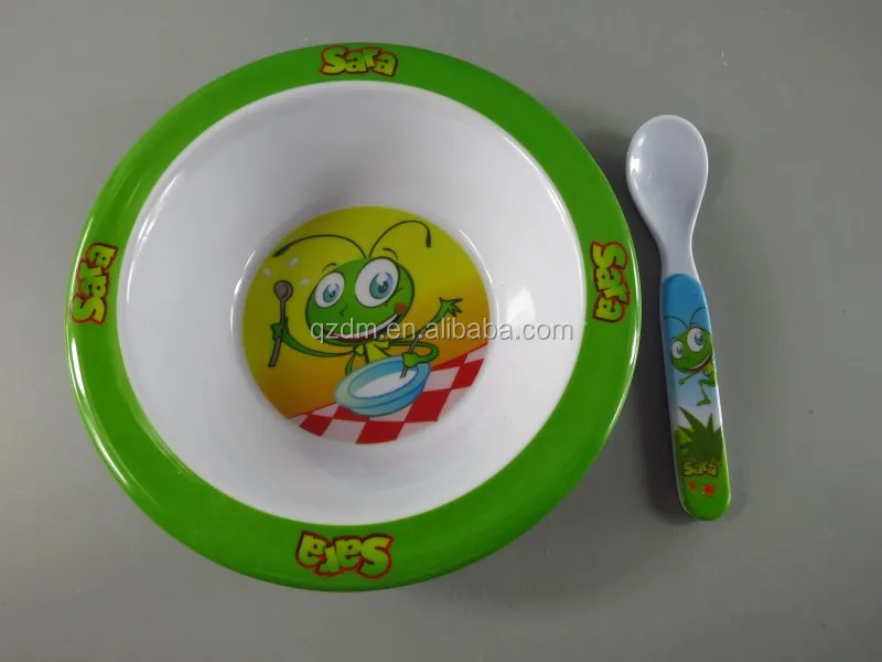 Melamine Kids Lunch bowl + spoon ,Bady bolw and spoon