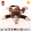 New design plush monkey soft toy with infant pacifier