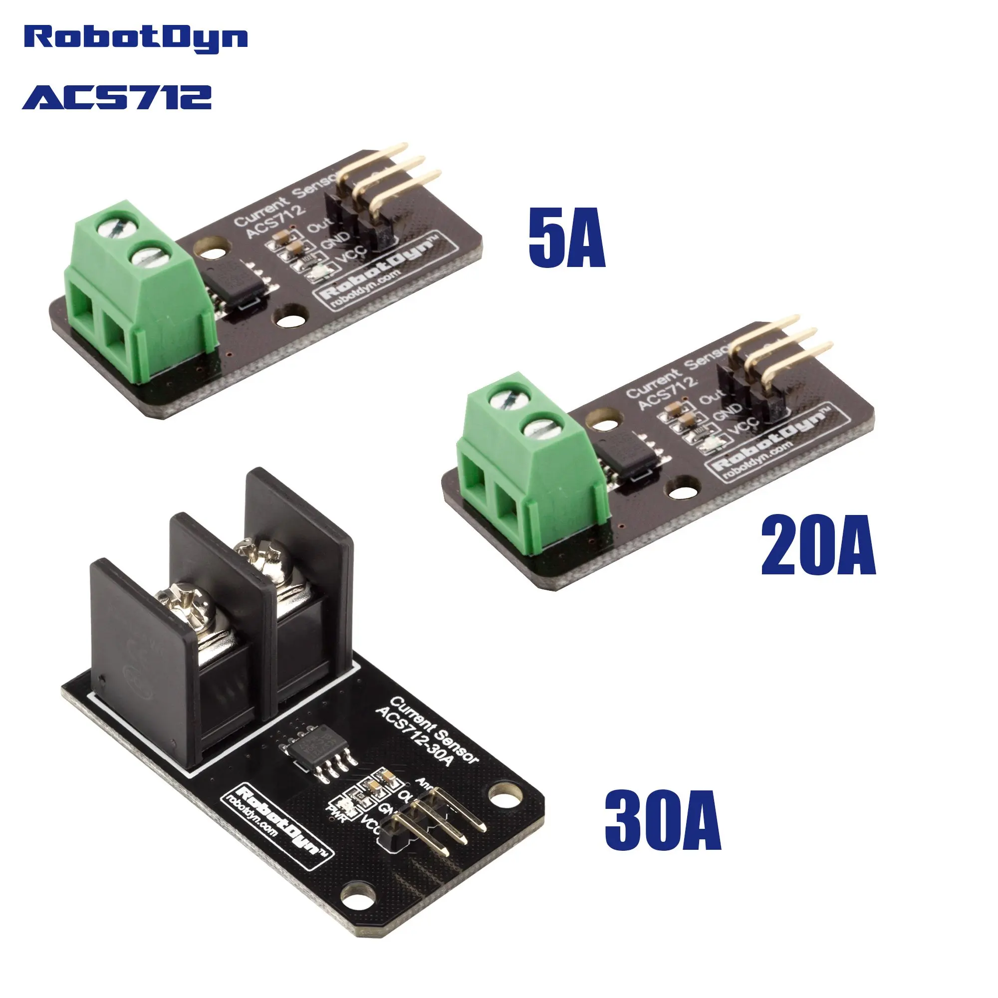 AC/DC Current Sensor ACS712 5A RobotDyn tillescenter Sensors Industrial