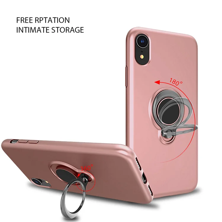 Phone Case and Accessories Case Phone Cover TPU Phone Case with Magnet Ring Holder for iPhone XR XS MAX