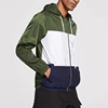 new product ideas 2019 zip front color block men hooded polyester jackets