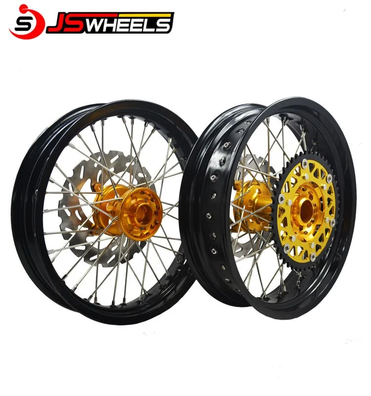 4.25x17 Alloy Rims Supermotard And Street Bike Wheels For Kx 250f 450f