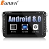 Eunavi 2 din Android 8.0 4G 32G Octa 8 Core Car DVD player for VW Passat CC Polo GOLF 5 6 Touran EOS T5 Sharan GPS Radio bt