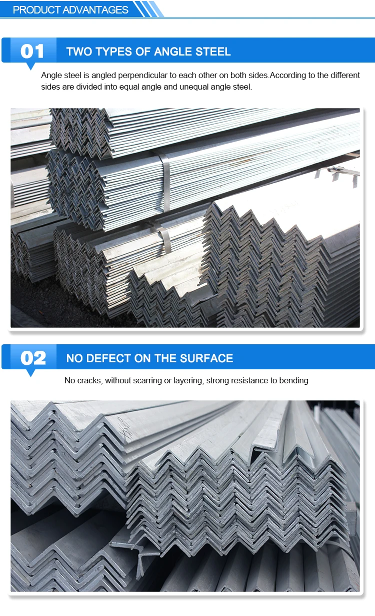 Factory Direct Sales Galvanised Steel Equal Angle Buy Unequal Angle 