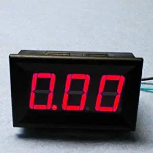 Angelelec DIY Open Source Power Module, Red Led 10A DC AMMeter,Adopts Wide Voltage Power Supply (4-30V),Includes a Reverse Protection,Suitable for ROBOT Project Low Power Consumption Measuring 9.99A
