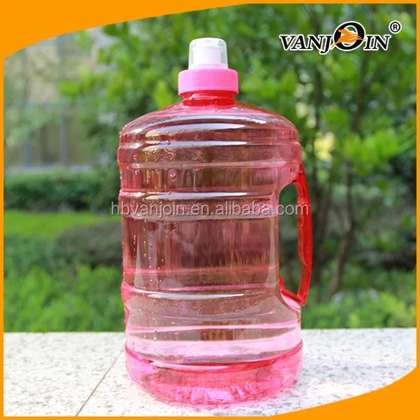 Red Empty Sport Cold Water 2 Litre Plastic Bottle With Side Handle