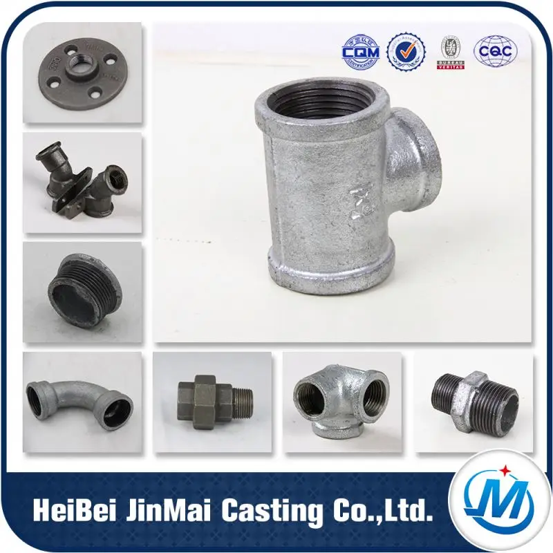 Idraulico Zincato Cast Ferro Zincato a Caldo Tubo di Acqua Raccordi
