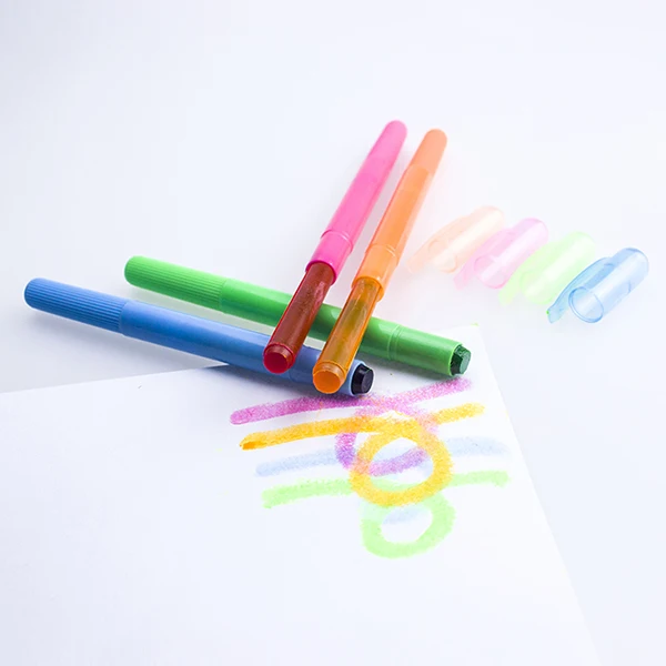 Nontoxic Promotional Gift Vivid Rainbow Color Highlighter Pen For