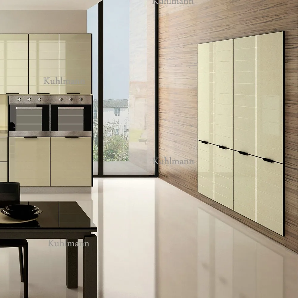 Aluminium Kitchen Design Frosted Glass Kitchen Doors