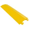 Plastic yellow indoor flooring electric wire cover for protection cables