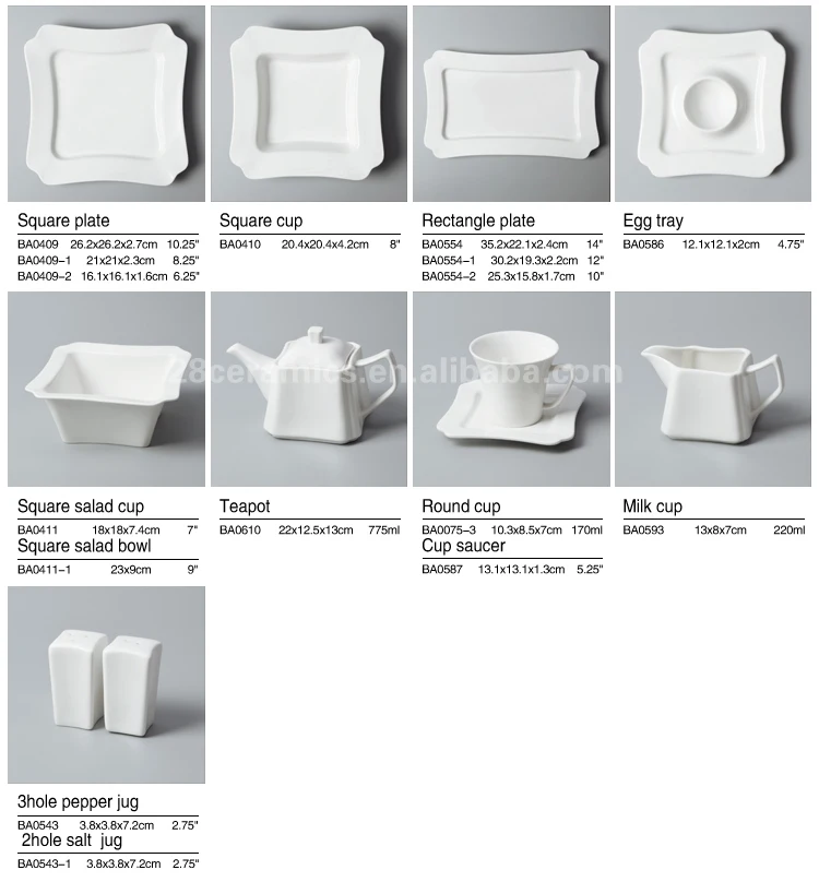Durable products tableware ceramics used restaurant porcelain dinner sets