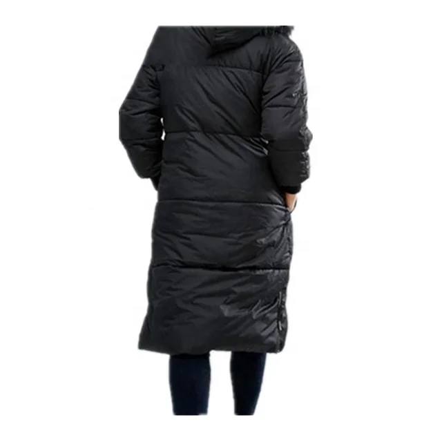New Look Black Women Jacket Long Winter Coat With Faux Fur Hood - Buy