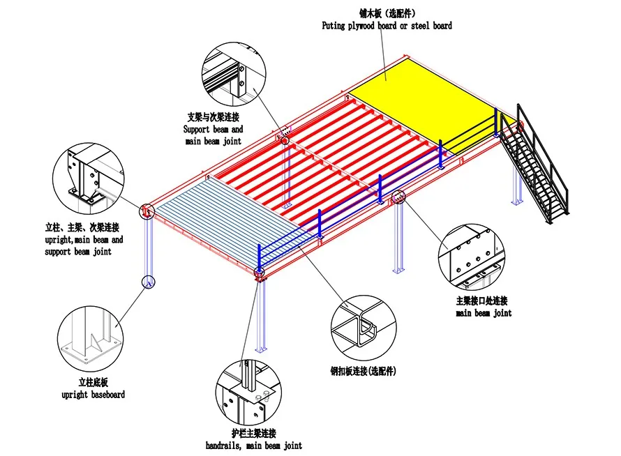 high quality long span warehouse storage rack cold