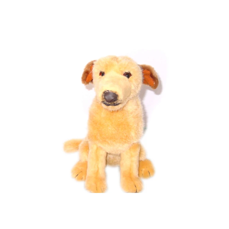 Wholesale Plush Material Yellow Dog Custom Cute Animal Stuffed Toy