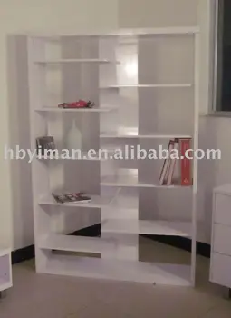 Mdf With White High Gloss Lacquer Book Shelf Buy Mdf With High