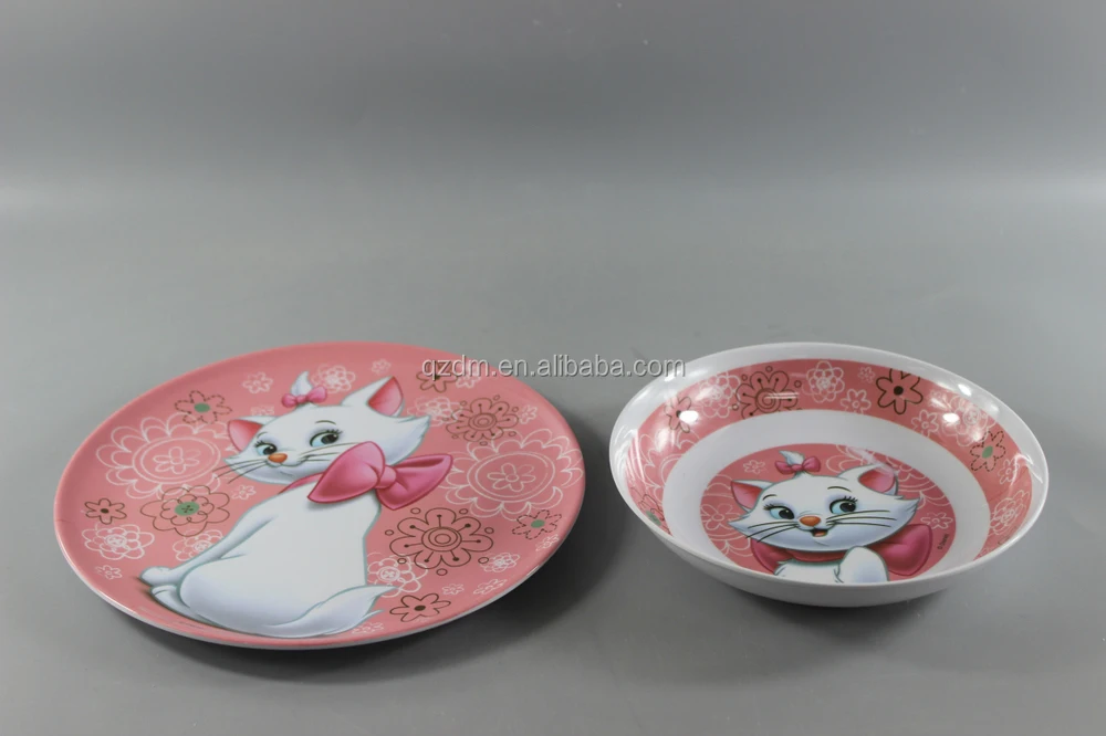2015 New Design Melamine Plates And Bowls For Kids