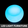 Illuminated plastic color changeable led bar table