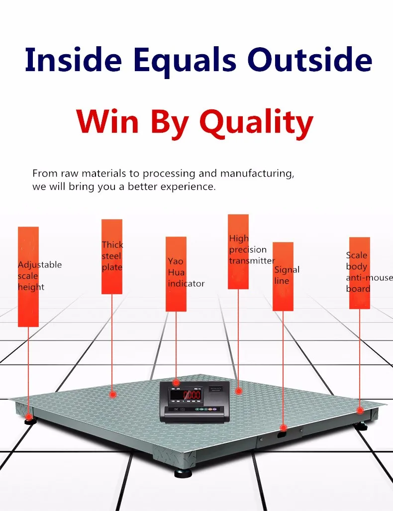 China Digital Weight Scale Machine Platform Floor Scale Industrial