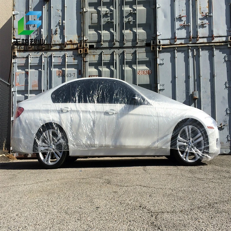 Cheap Wholesale Clear Plastic Car Covers/plastic Rain Covers/plastic