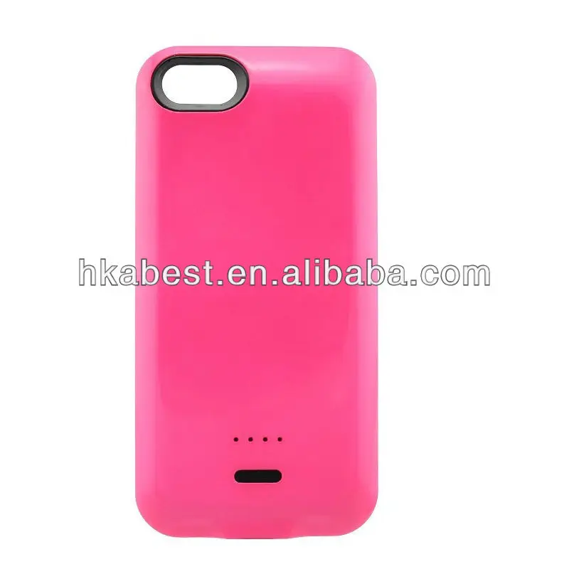 Hot Sale Candy Color Power Pack for iPhone 5C,3200mAh External Backup Battery Charger Case For iPhone 5C