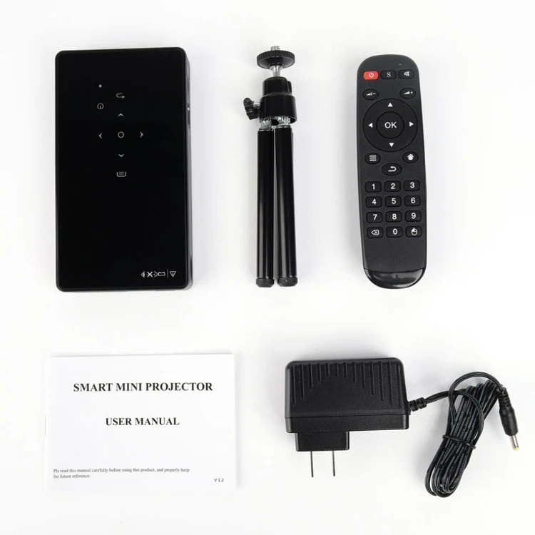 Great Quality Mini Laser Projector Rk3128 Quad Core Home Theater Android 7.1 Free Hd Video Lumen