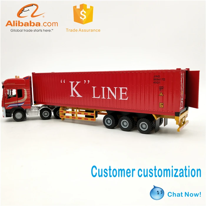 1 50 diecast container truck model K-LINE container truck model model container truck with scale