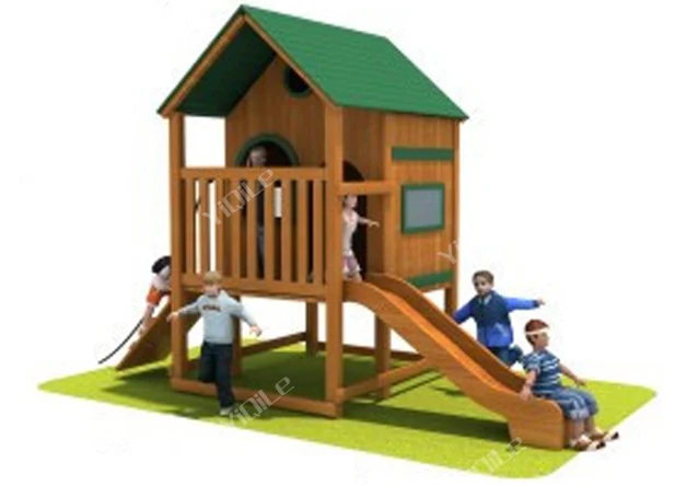 outdoor playset with house