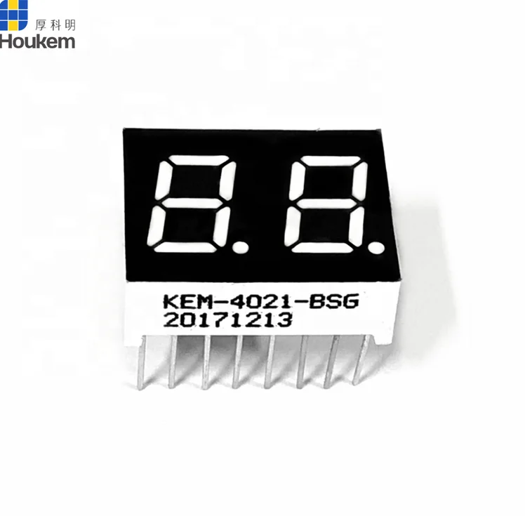 kem-4021-bsr 7 segment mechanical 7 segment led display 2 digit 0.4