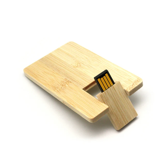 Credit Wood Card Usb Flash Drive 4GB 8GB 16GB 32GB Wooden Pendrive Usb Memory Stick With Custom Logo - ANKUX.COM