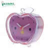 Cute Cartoon Apple Shaped Customized color Decorative Wake up 9.2cm Beep Alarm Clock